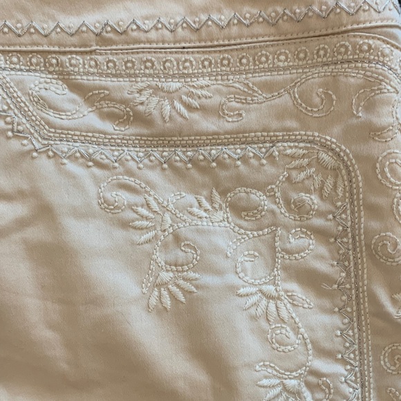 Cache Cream/Ivory Button-Front Mini Skirt - Picture 3 of 4